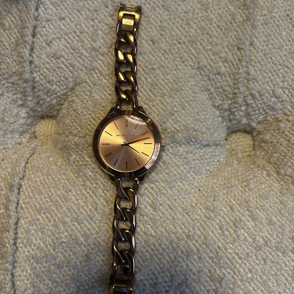 Michael Kors Rose Gold Chain Watch